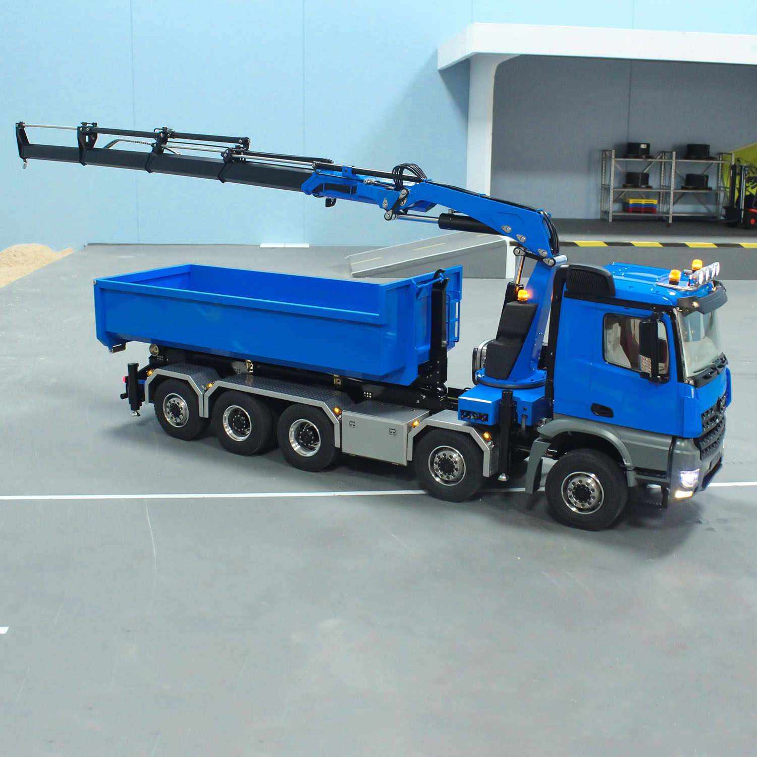 Rc Hobby Dump Truck - Caminhão Basculante Hidráulico de Metal 10x10