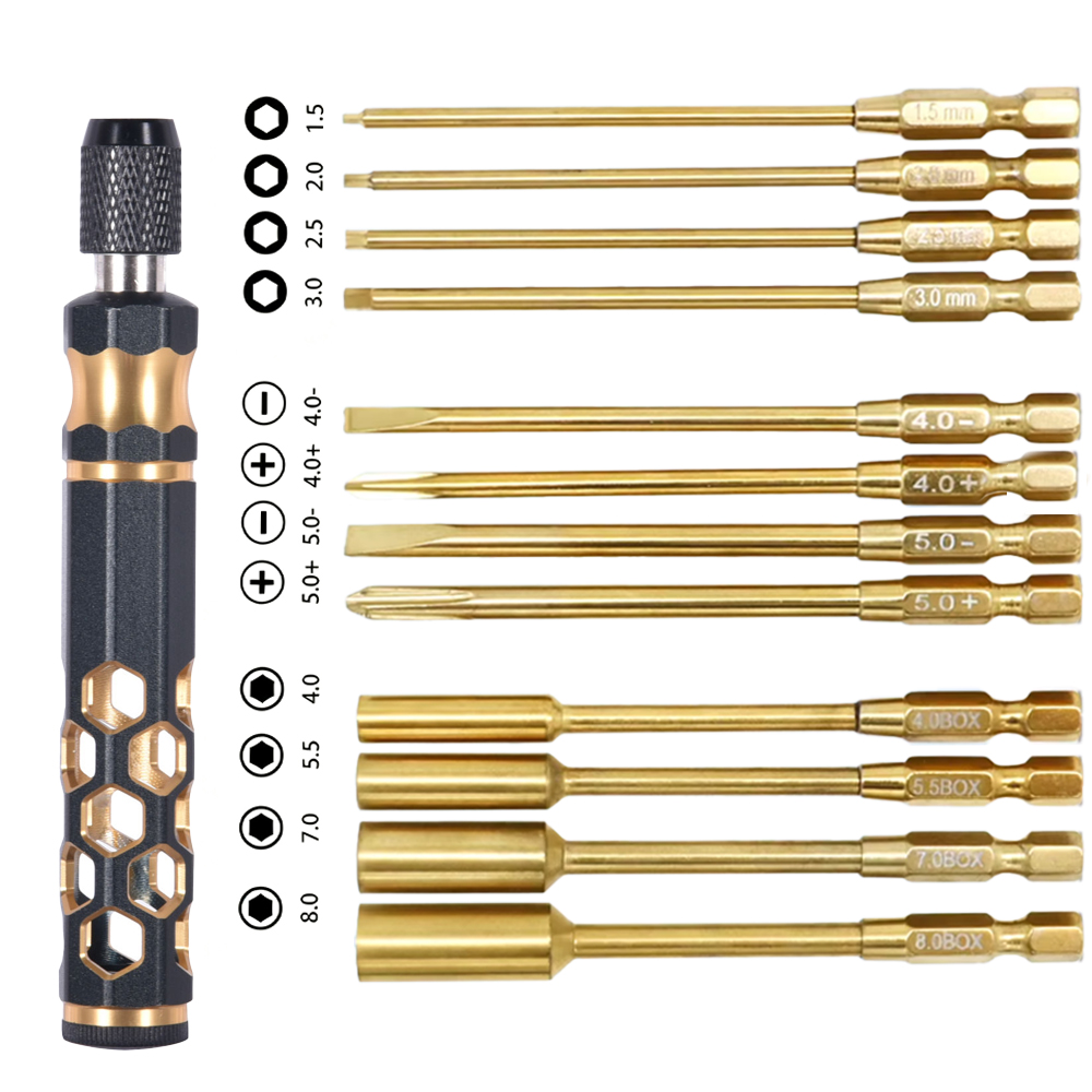 Rc Hobby Electric Screwdriver - Conjunto de chaves de fenda hexagonais