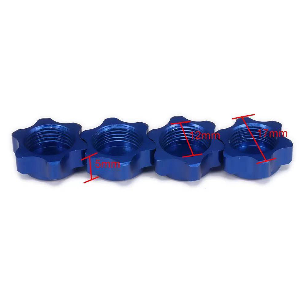 Rc Hobby Nut - 4 pçs 17mm cubo da roda