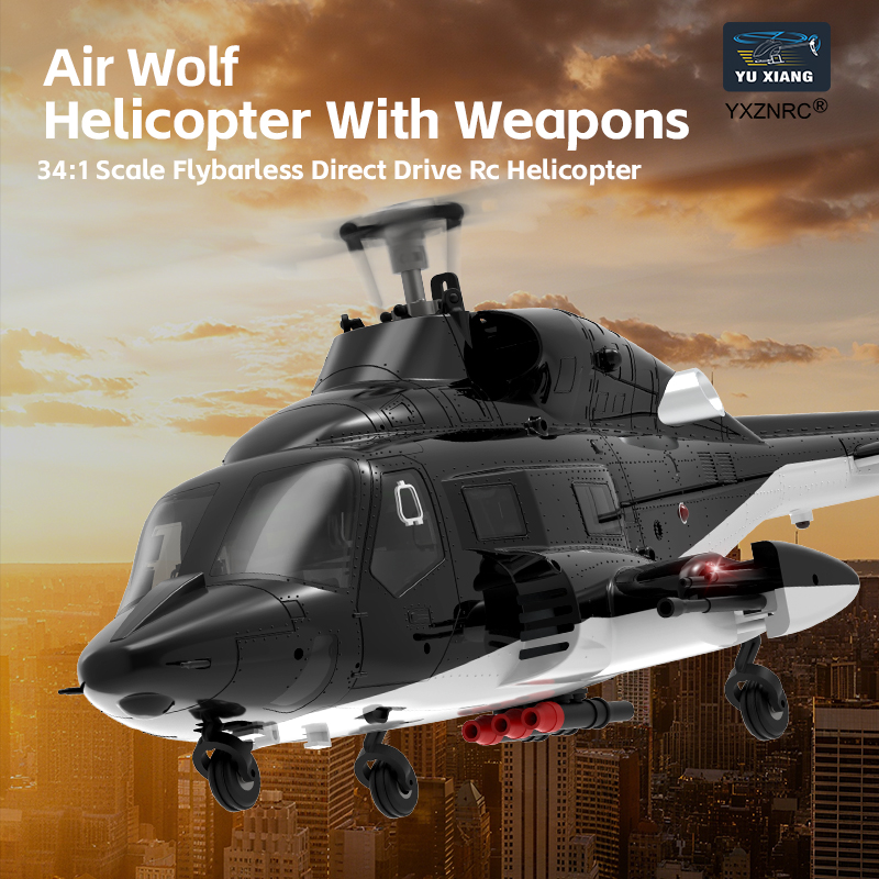 Rc Hobby Airwolf - Helicóptero RC Yuxiang F02 Versão Optical-Flow