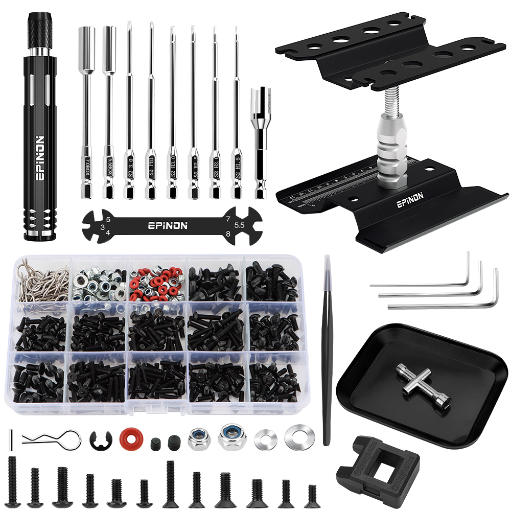 Rc Hobby Electric Screwdriver - Suporte de Reparação para Carros RC