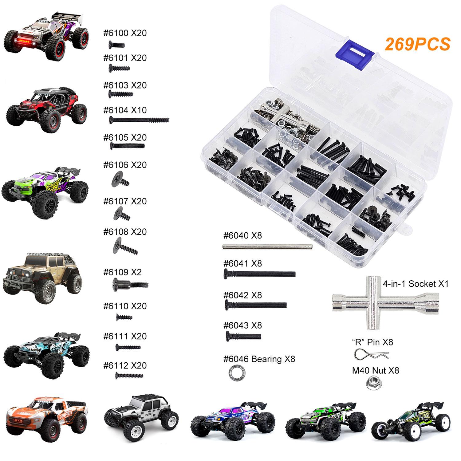 Rc Hobby Nut - SCY Kit de ferramentas para carro