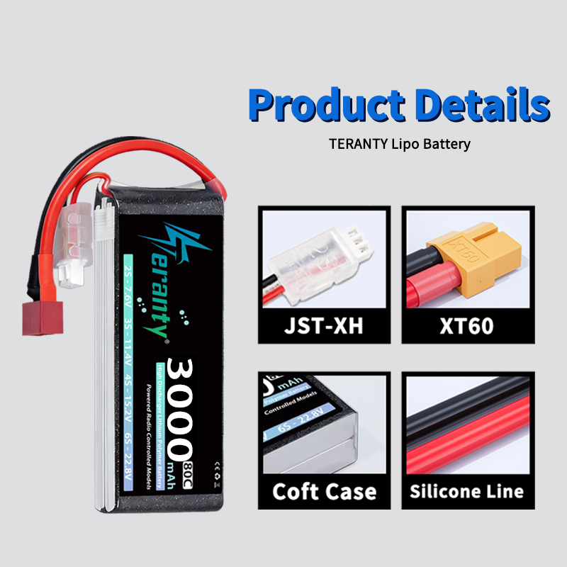 Bateria Lipo TERANTY 2S 3000mA - Rc Hobby Rc avaliação e preço