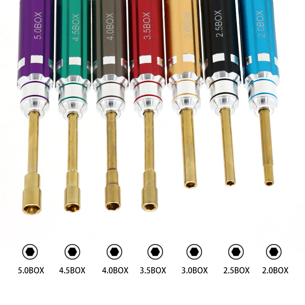 7 pçs alça curta rc hex chave  - Rc Hobby Electric Screwdriver avaliação e preço
