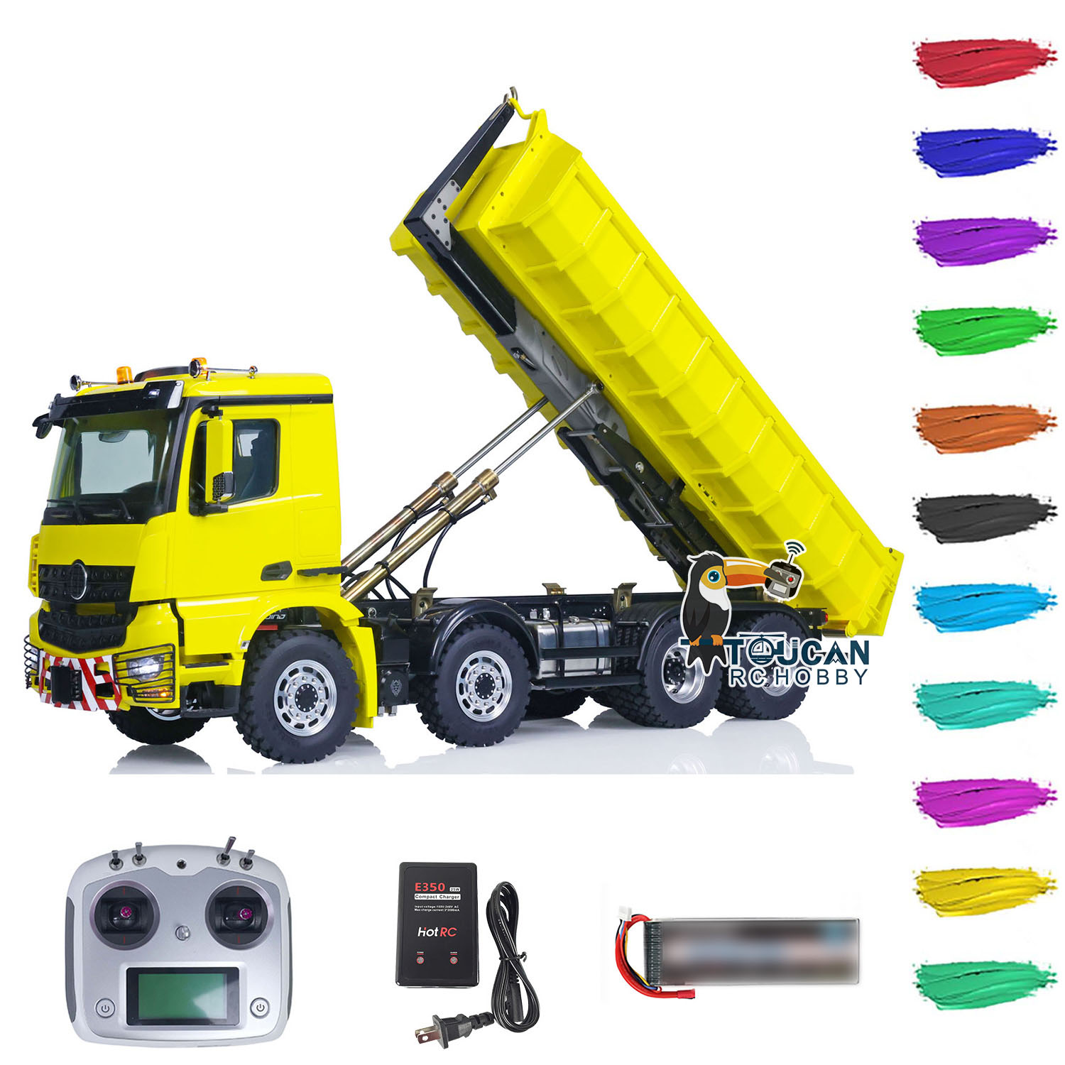 8x8 lesu 1/14 atualizado hidrá - Rc Hobby Dump Truck avaliação e preço