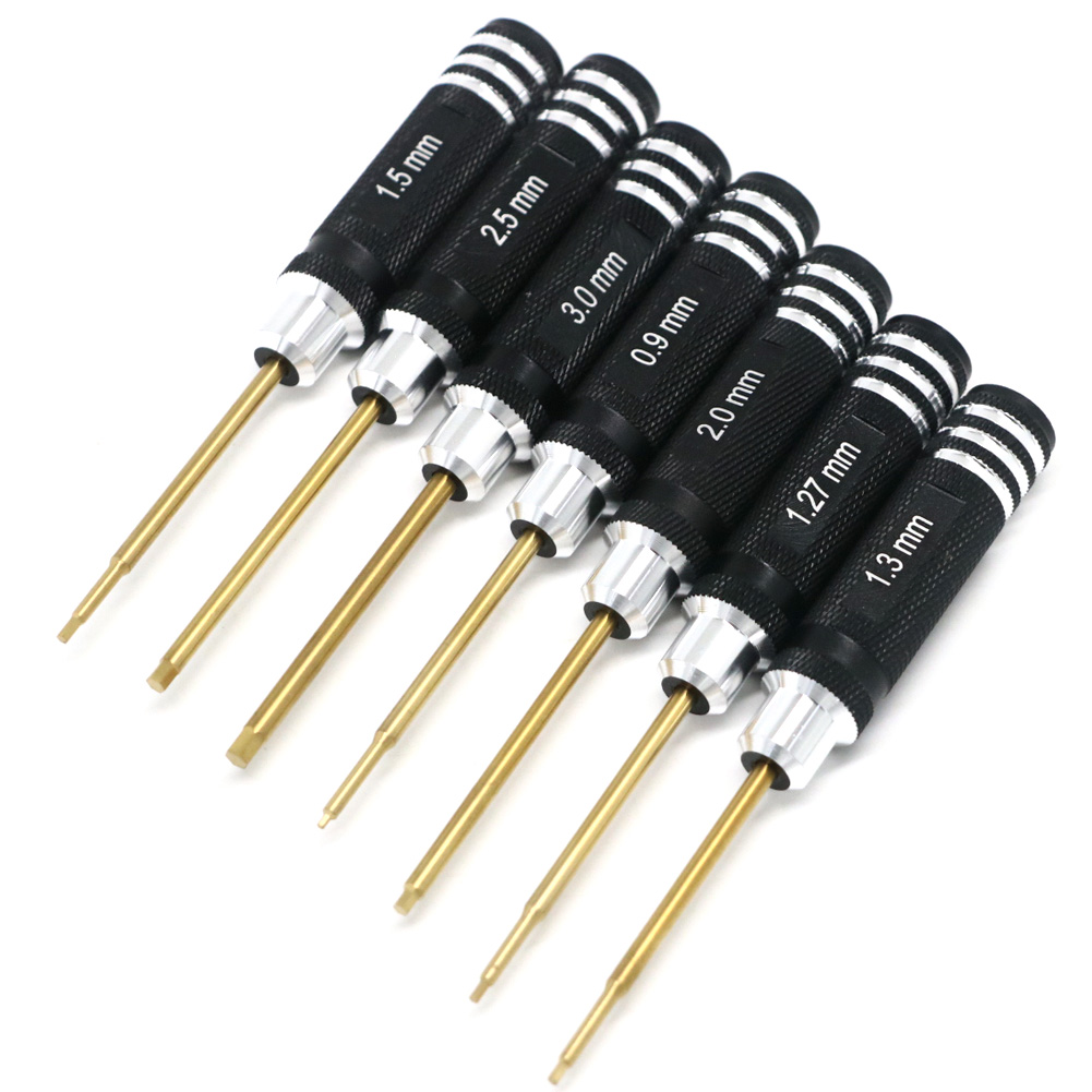 7 pçs chapeamento de titânio m - Rc Hobby Electric Screwdriver avaliação e preço