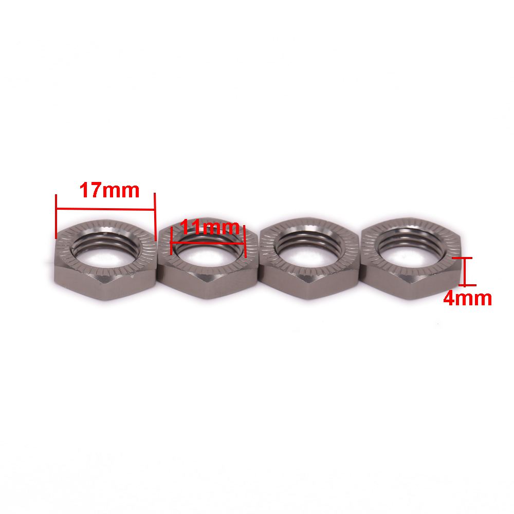 4 pçs m17 17mm roda hex adapta - Rc Hobby Nut avaliação e preço
